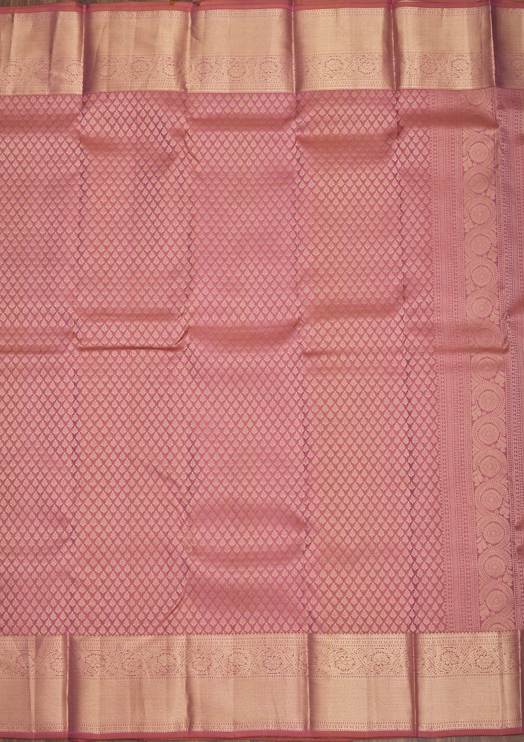Onion Pink Zariwork Pure Silk Saree