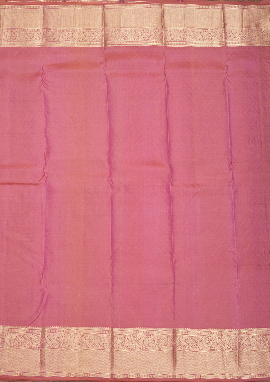 Onion Pink Zariwork Pure Silk Saree