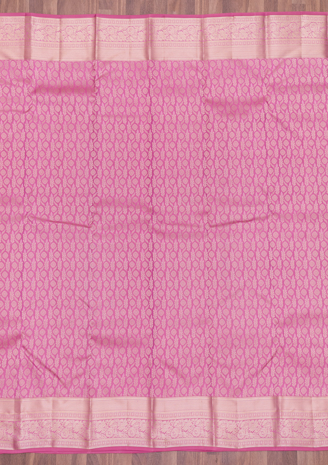 Onion Pink Zariwork Kanjivaram Pure Silk Saree