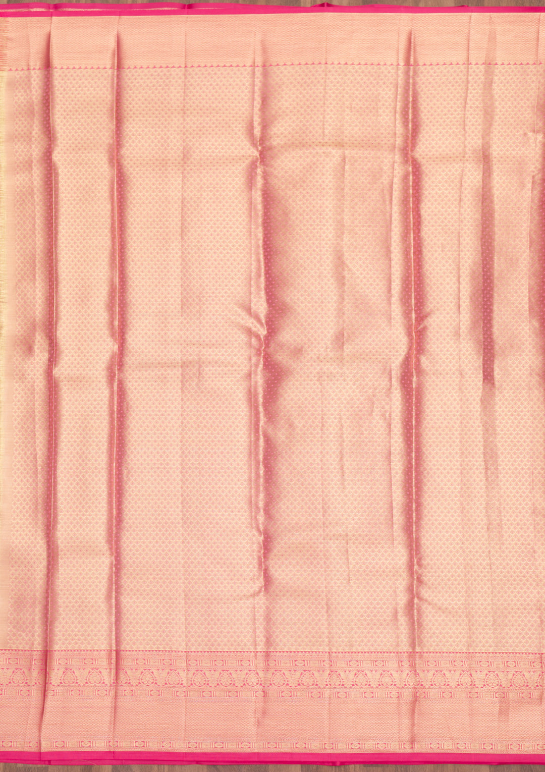 Onion Pink Zariwork Pure Silk Saree