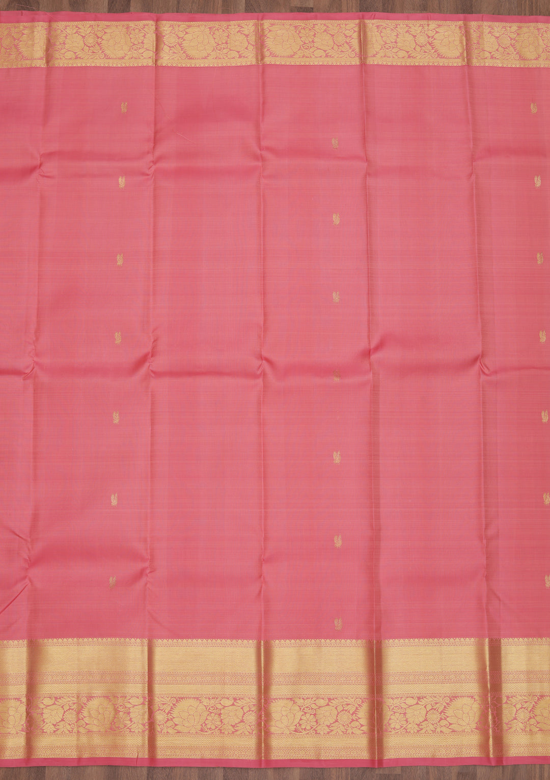 Onion Pink Zariwork Kanjivaram Pure Silk Saree