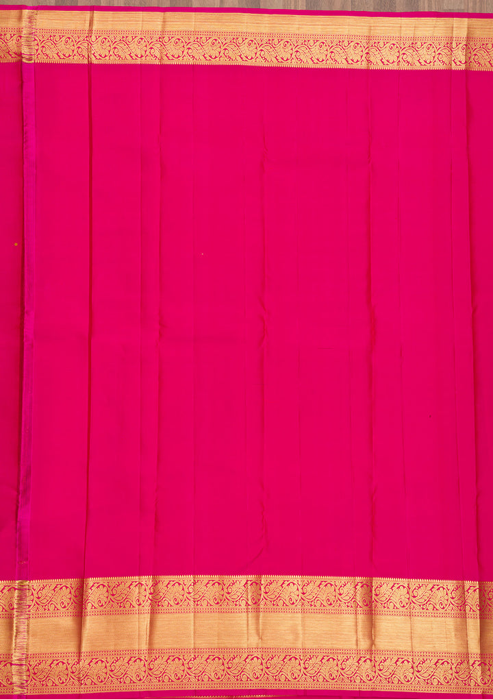 Onion Pink Zariwork Banarasi Pure Silk Saree