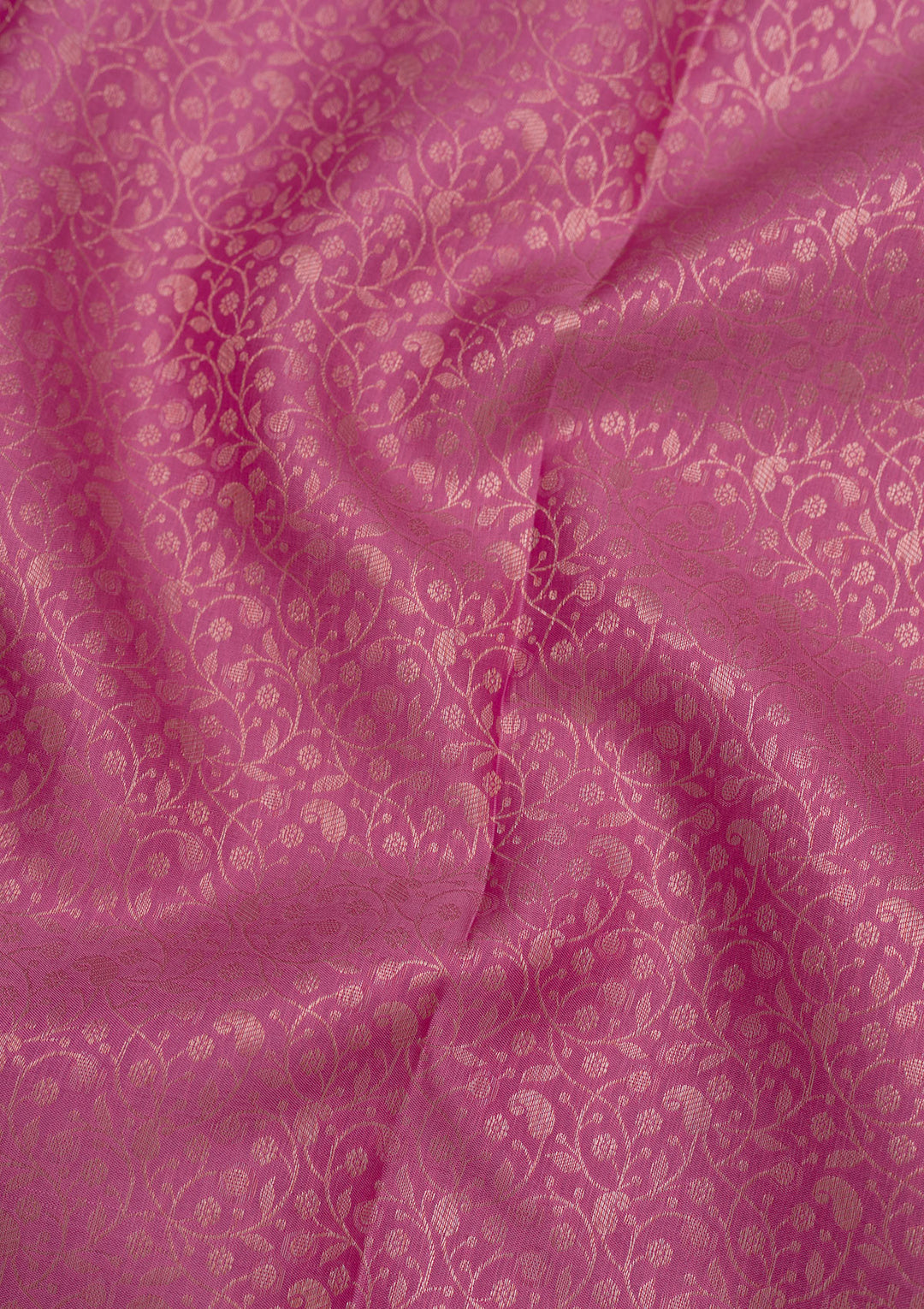 Onion Pink Zariwork Pure Silk Saree