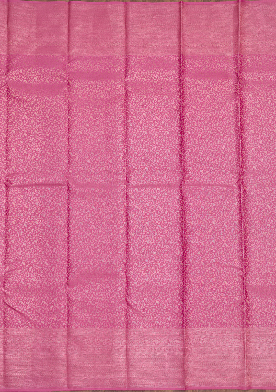 Onion Pink Zariwork Pure Silk Saree