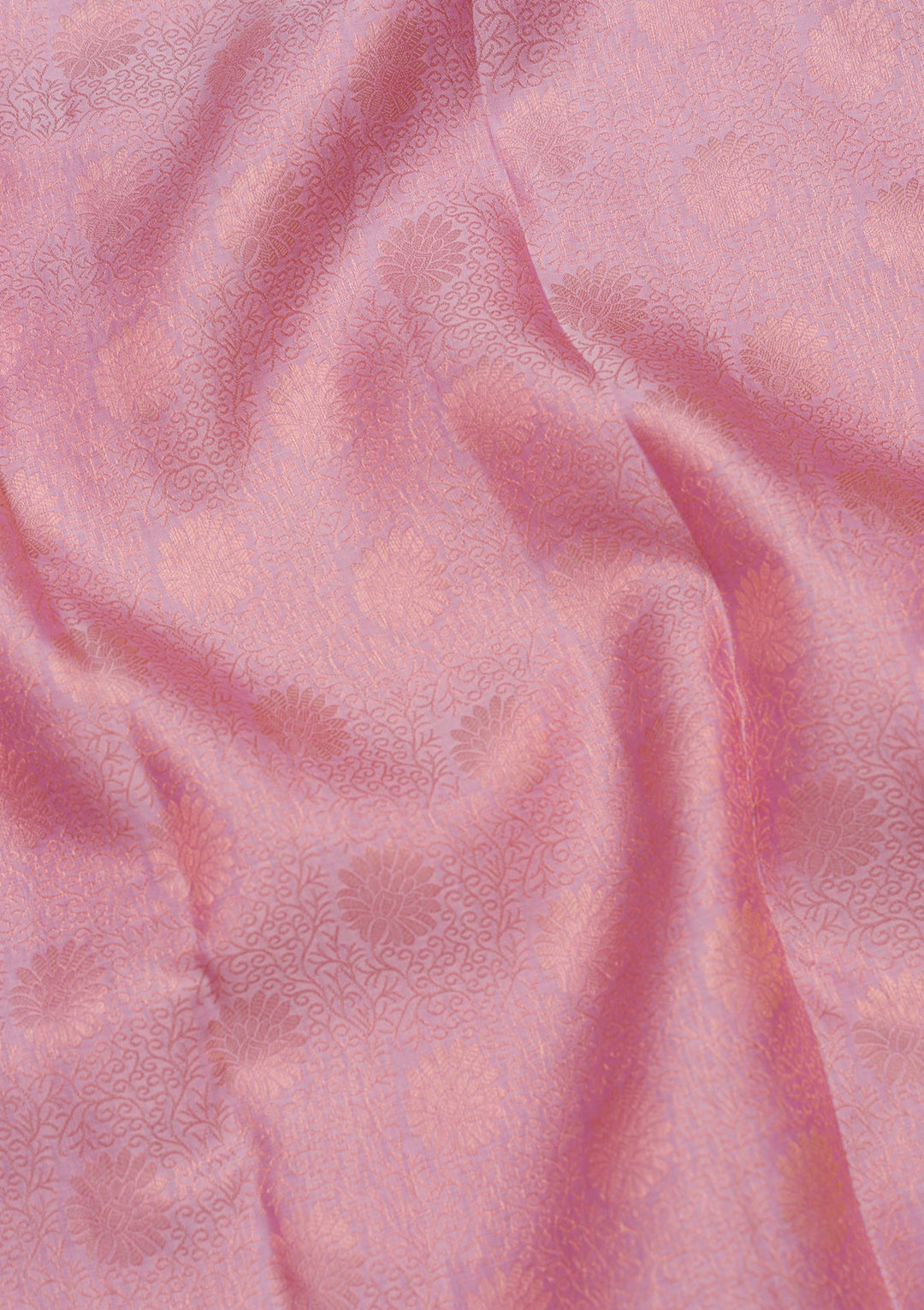 Onion Pink Zariwork Pure Silk Saree