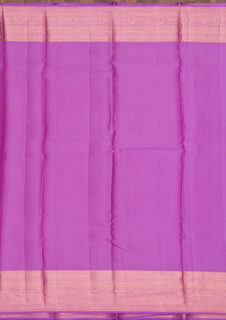 Onion Pink Zariwork Pure Silk Saree