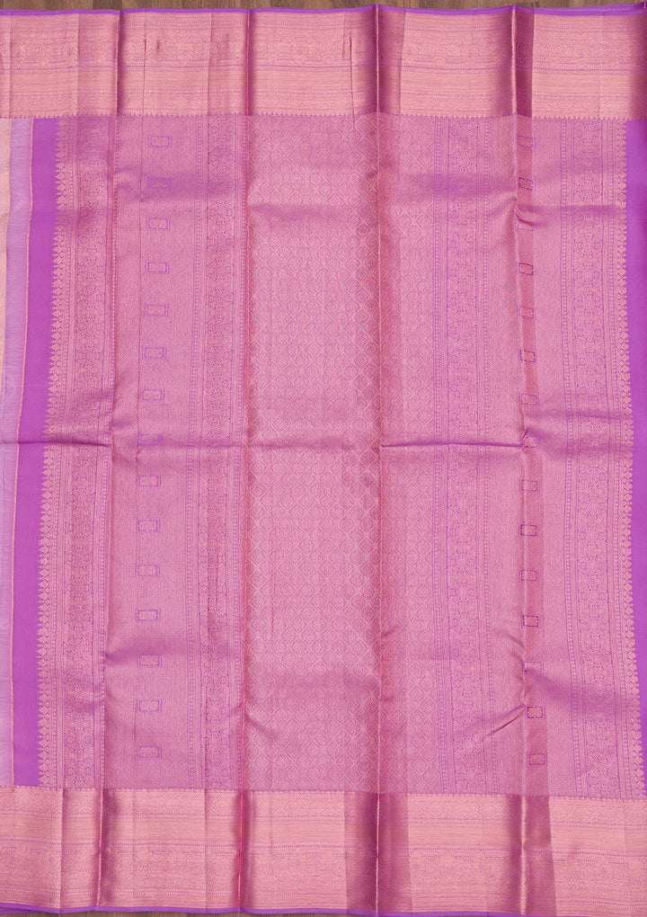 Onion Pink Zariwork Pure Silk Saree