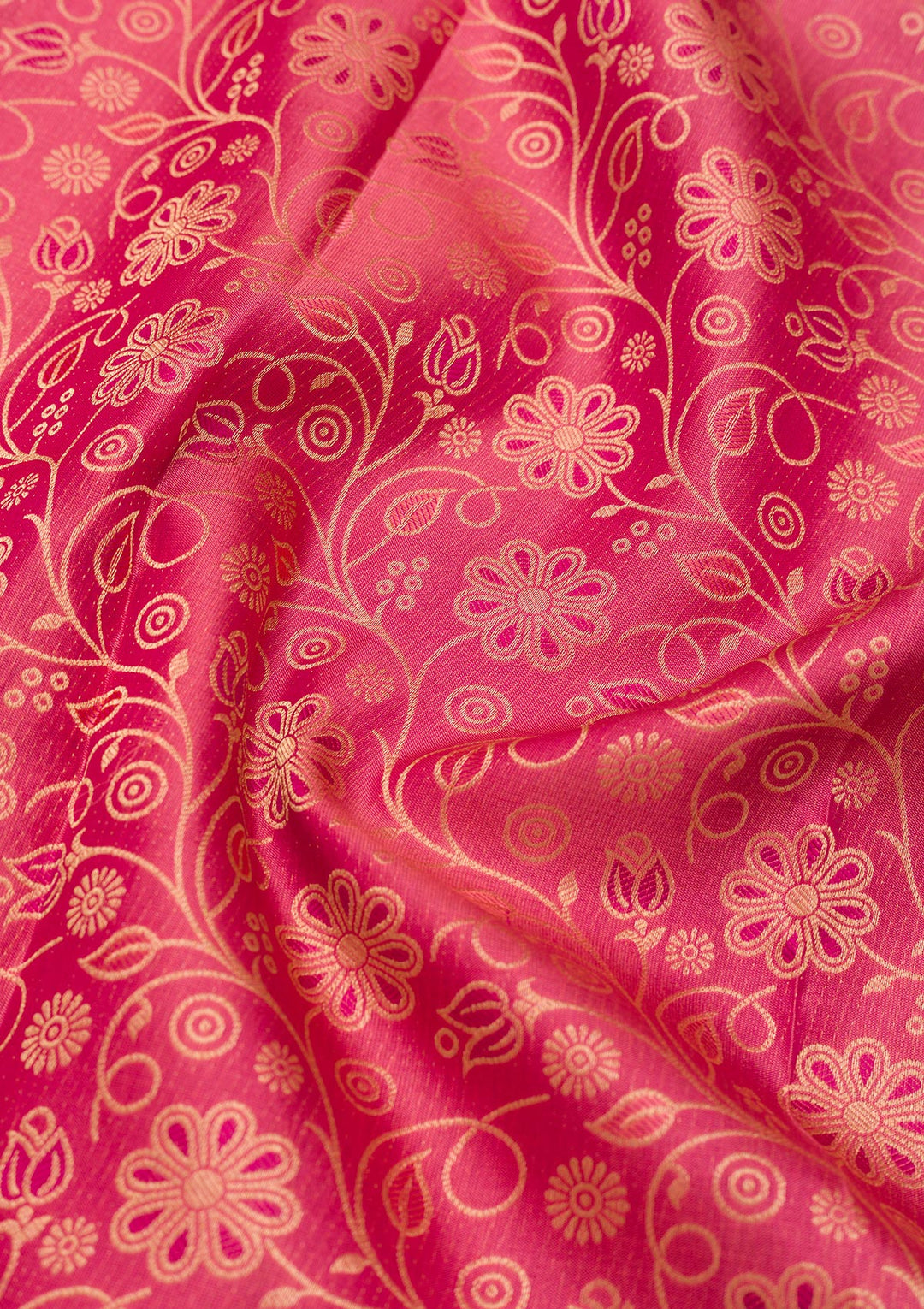 Onion Pink Zariwork Pure Silk Saree