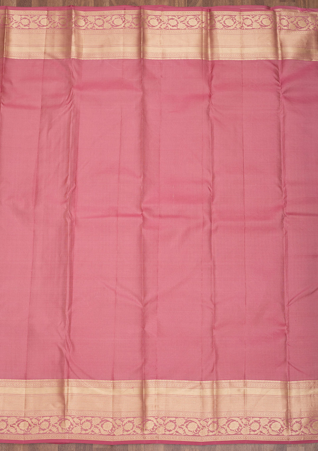 Onion Pink Zariwork Pure Silk Saree
