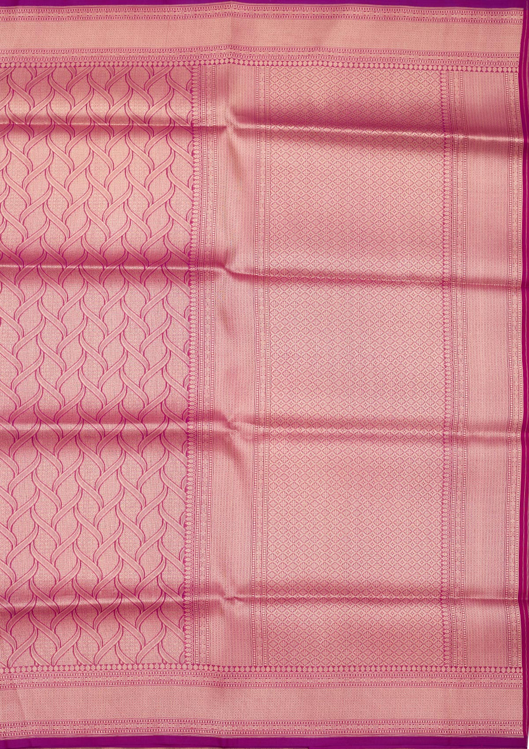Onion Pink Zariwork Pure Silk Saree