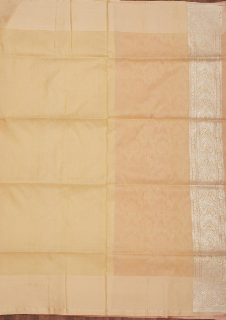 Onion Pink Zariwork Pure Silk Saree