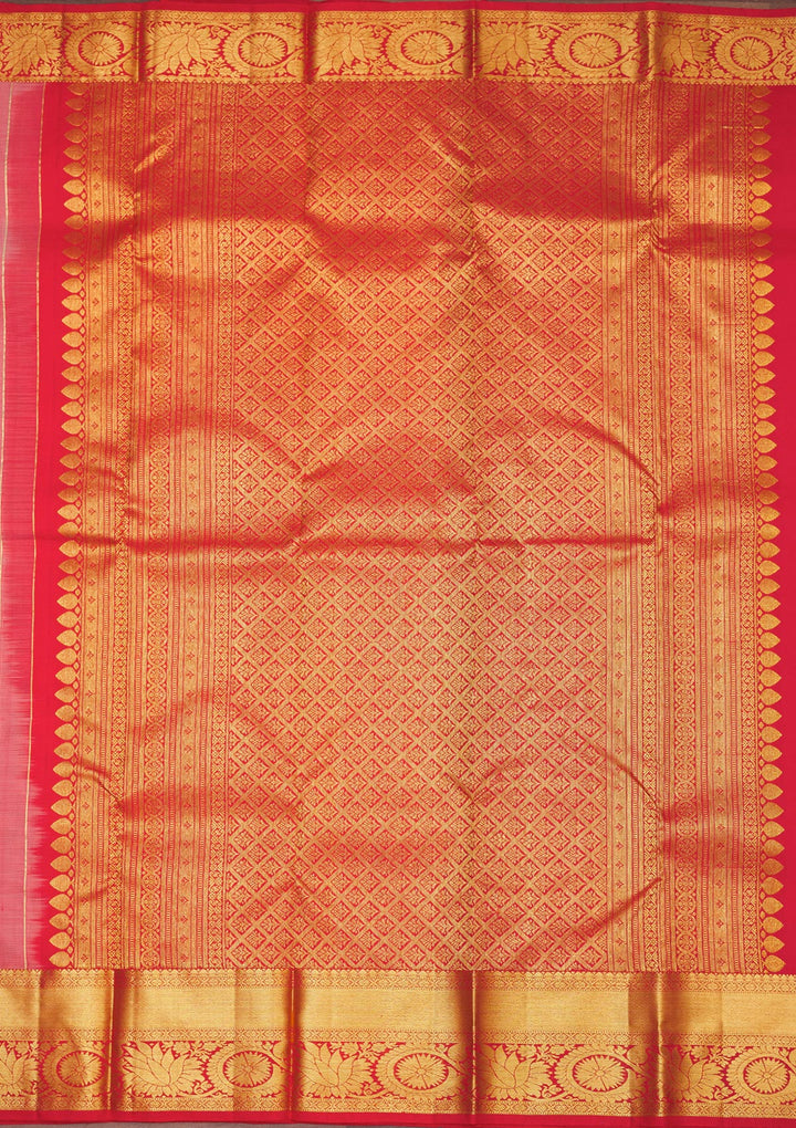 Onion Pink Zariwork Pure Silk Saree
