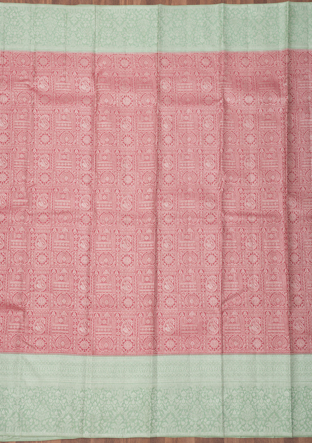 Onion Pink Zariwork Pure Silk Saree