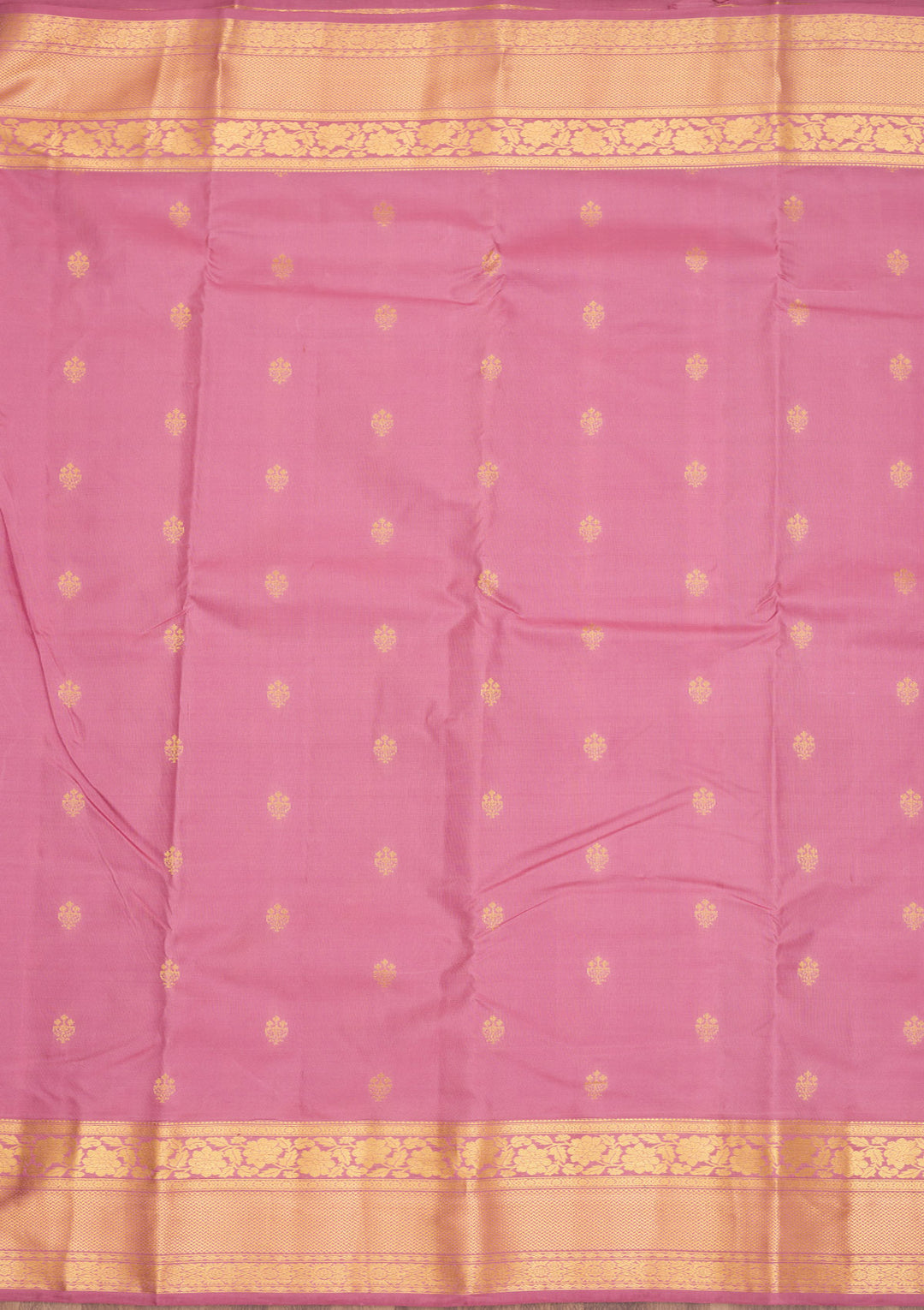 Onion Pink Zariwork Pure Silk Saree