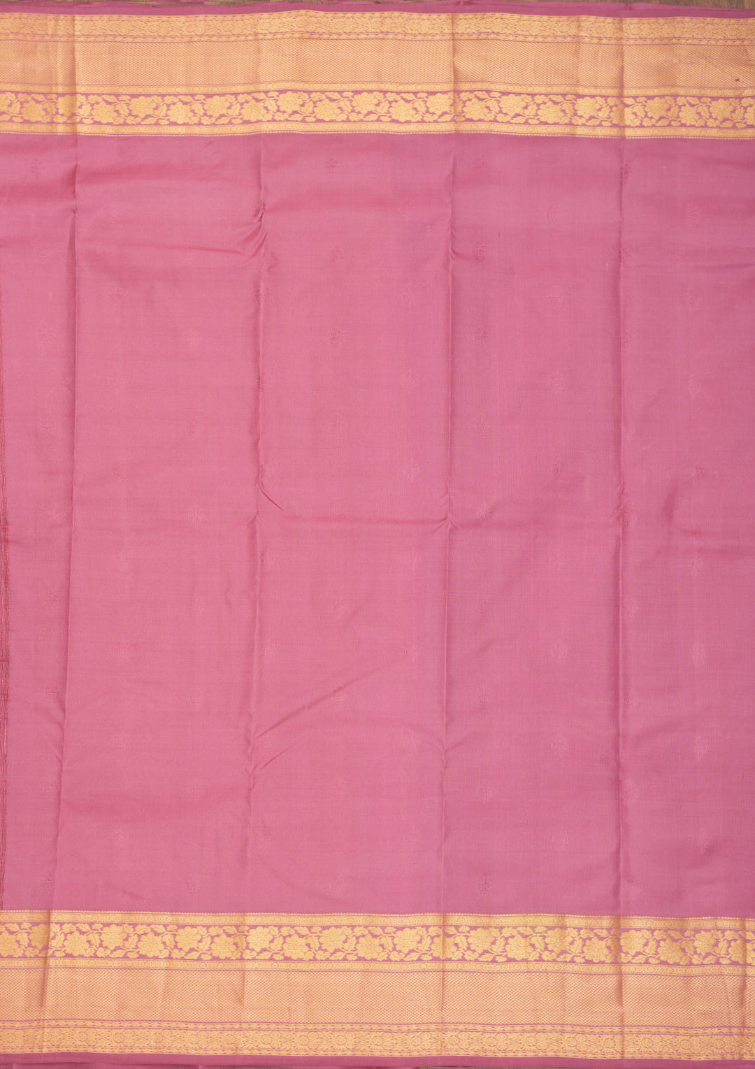 Onion Pink Zariwork Pure Silk Saree