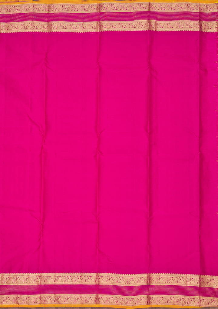 Onion Pink Zariwork Pure Silk Saree
