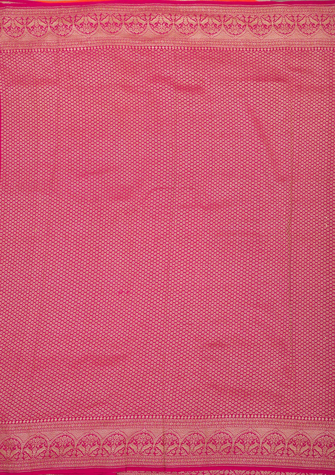 Orange Zariwork Art Silk Saree