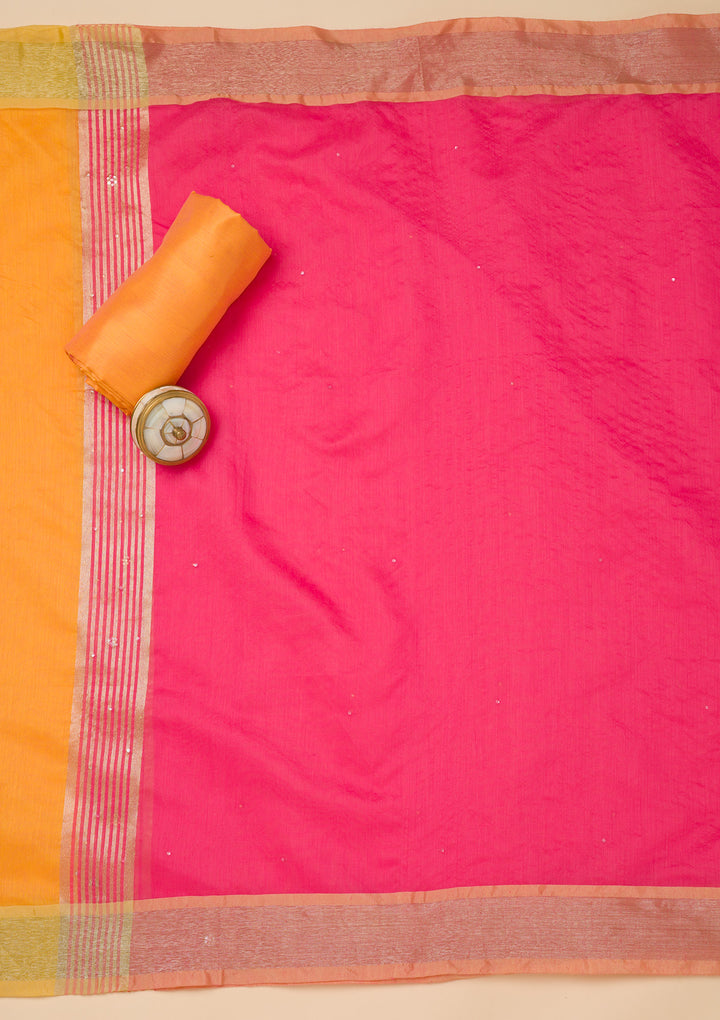 Yellow Zariwork Brocade Unstitched Salwar Suit