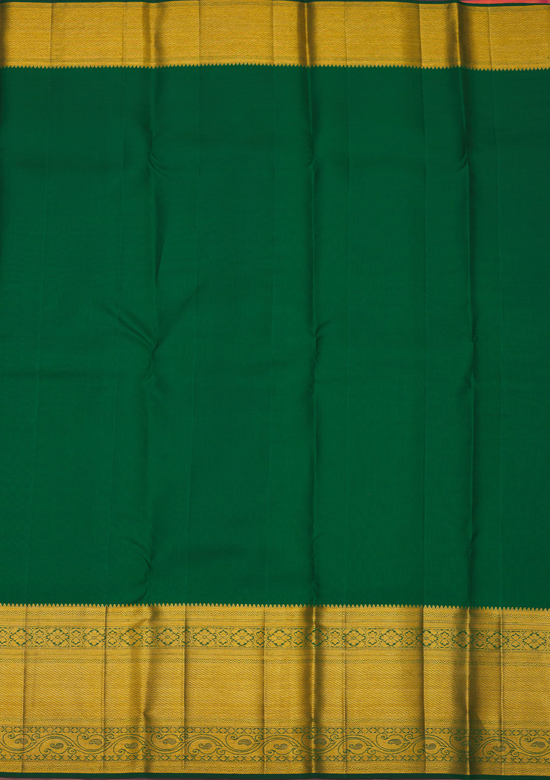 Orange Zariwork Pure Silk Saree