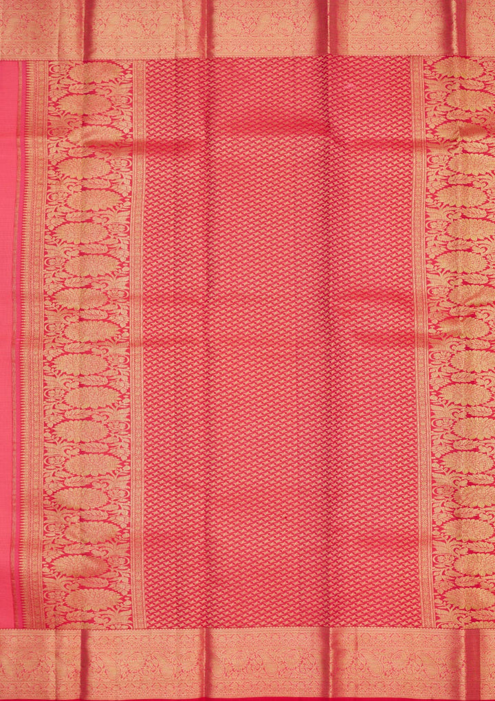 Orange Zariwork Pure Silk Saree