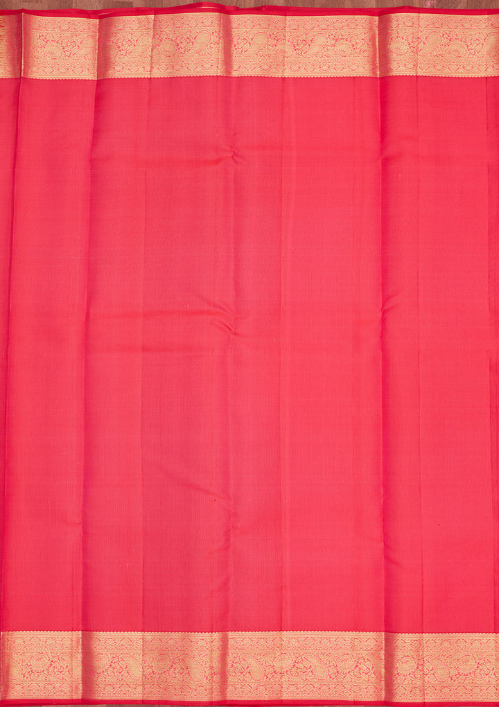 Orange Zariwork Pure Silk Saree