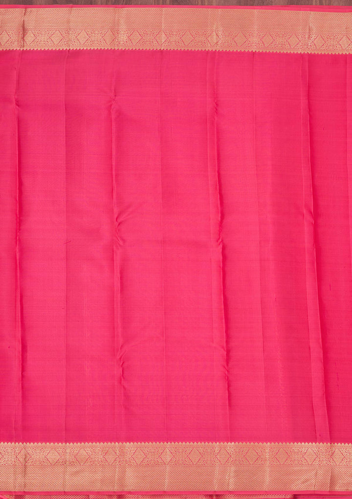 Orange Zariwork Pure Silk Saree