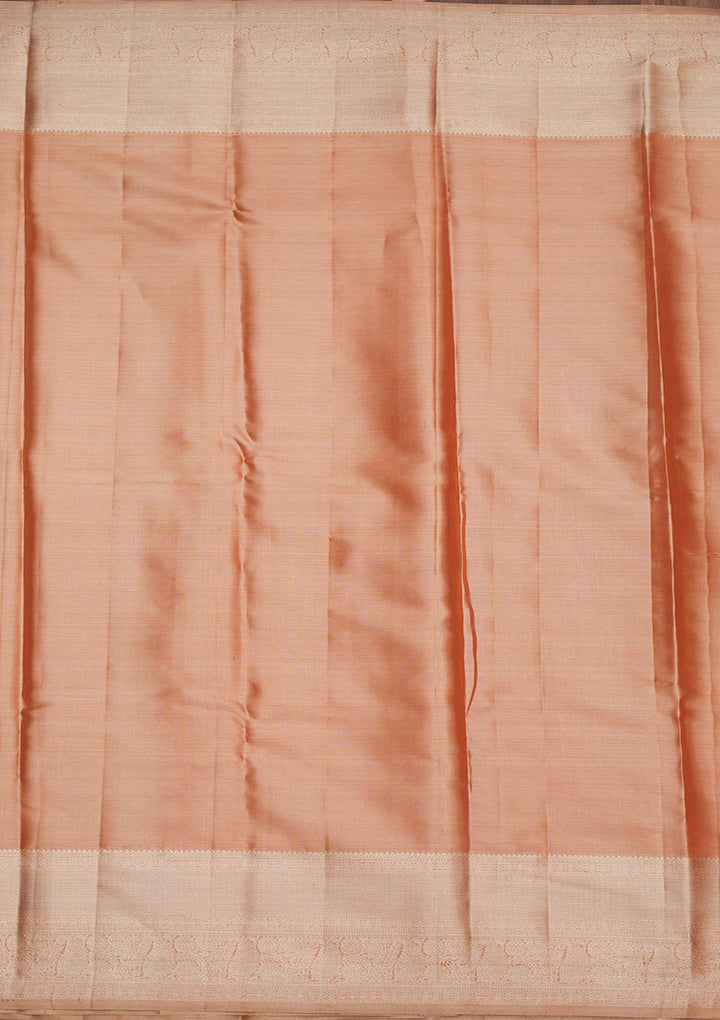 Orange Zariwork Pure Silk Saree
