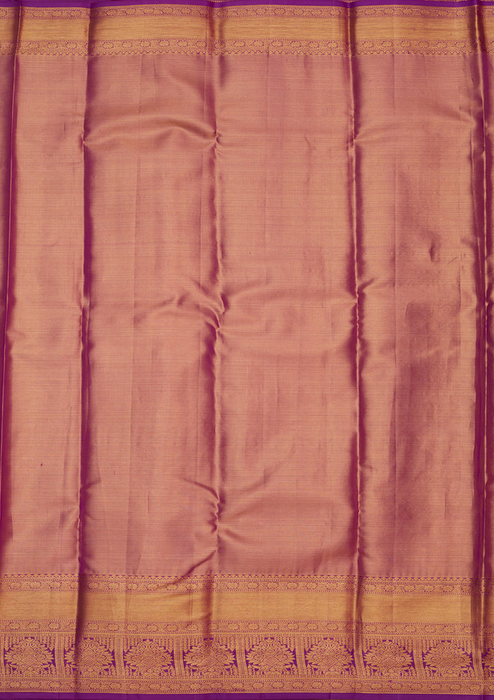 Orange Zariwork Pure Silk Saree