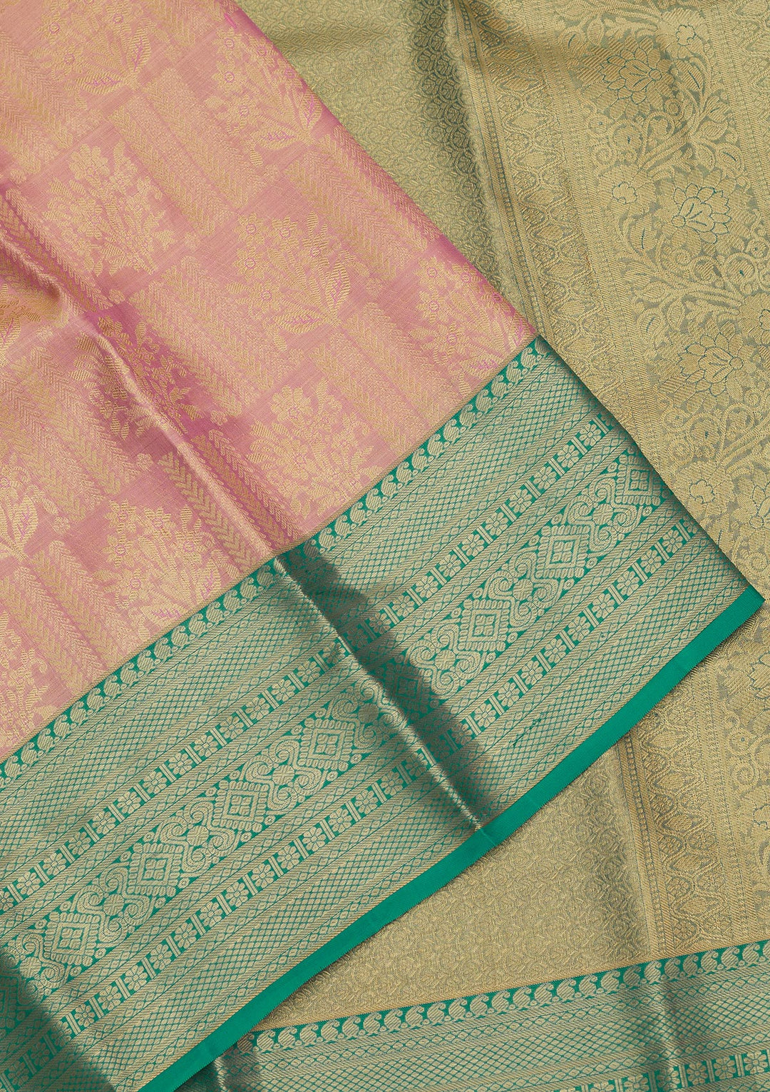 Orange Zariwork Pure Silk Saree