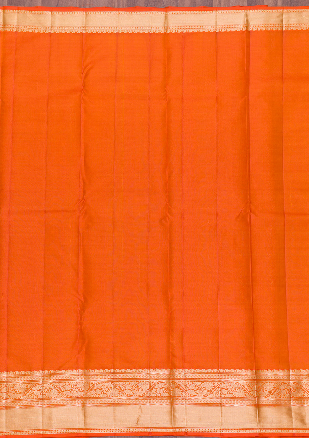 Orange Zariwork Kanjivaram Pure Silk Saree