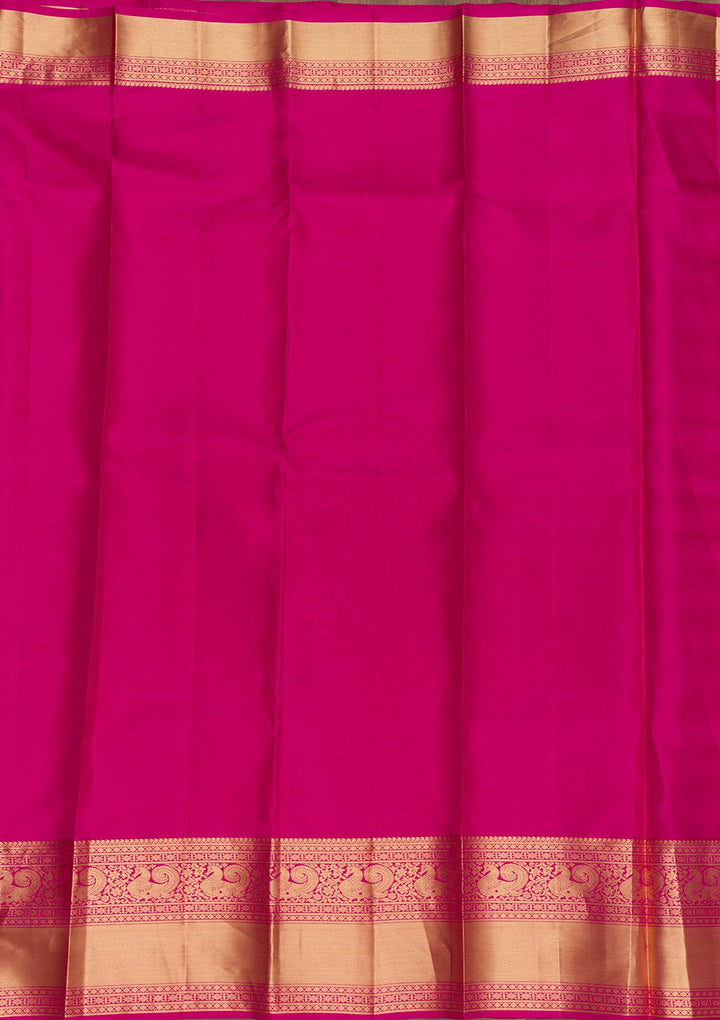Orange Zariwork Pure Silk Saree