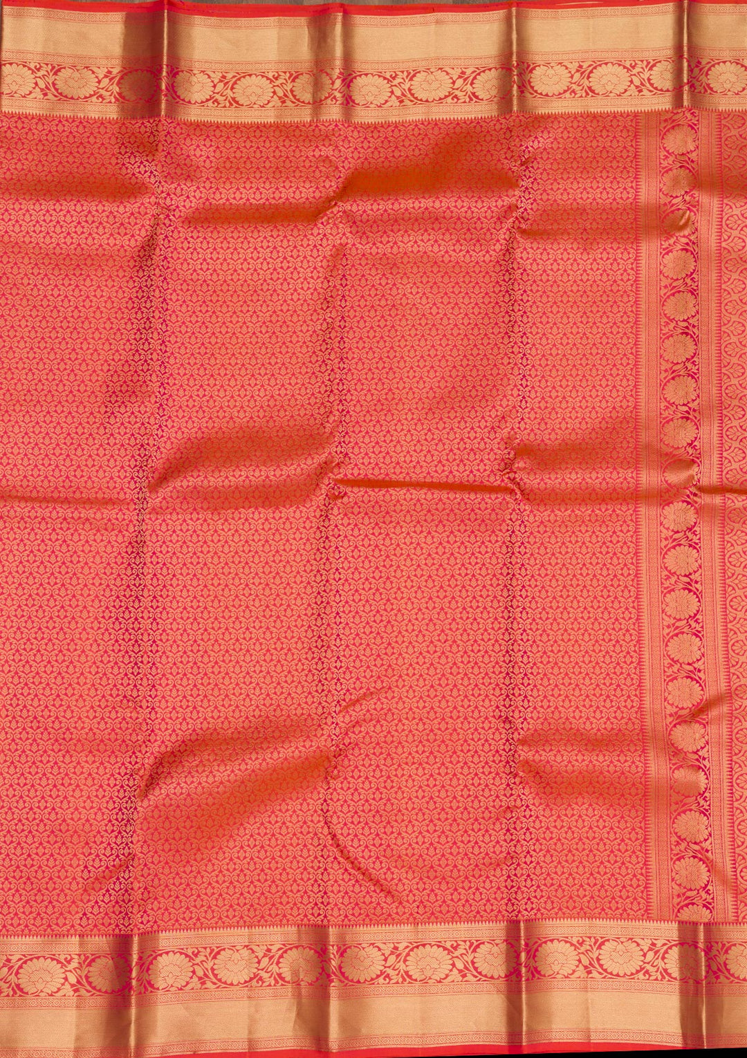 Orange Zariwork Banarasi Pure Silk Saree