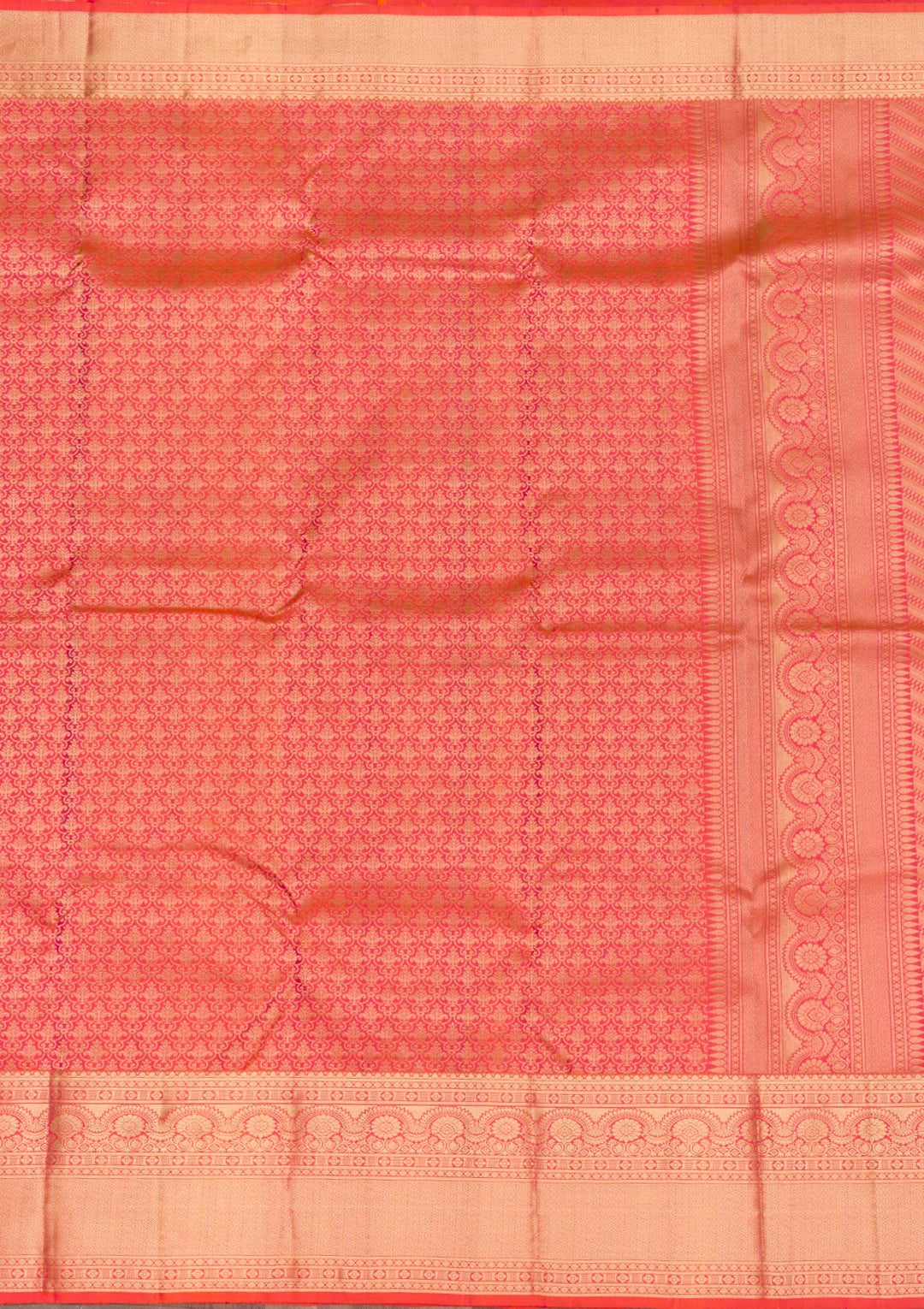 Orange Zariwork Pure Silk Saree