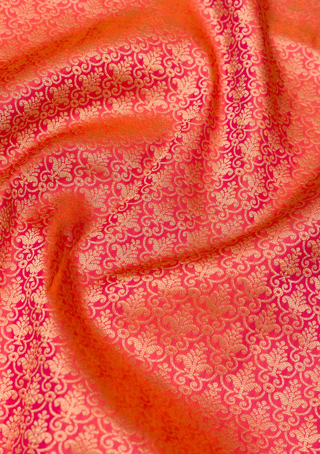 Orange Zariwork Pure Silk Saree