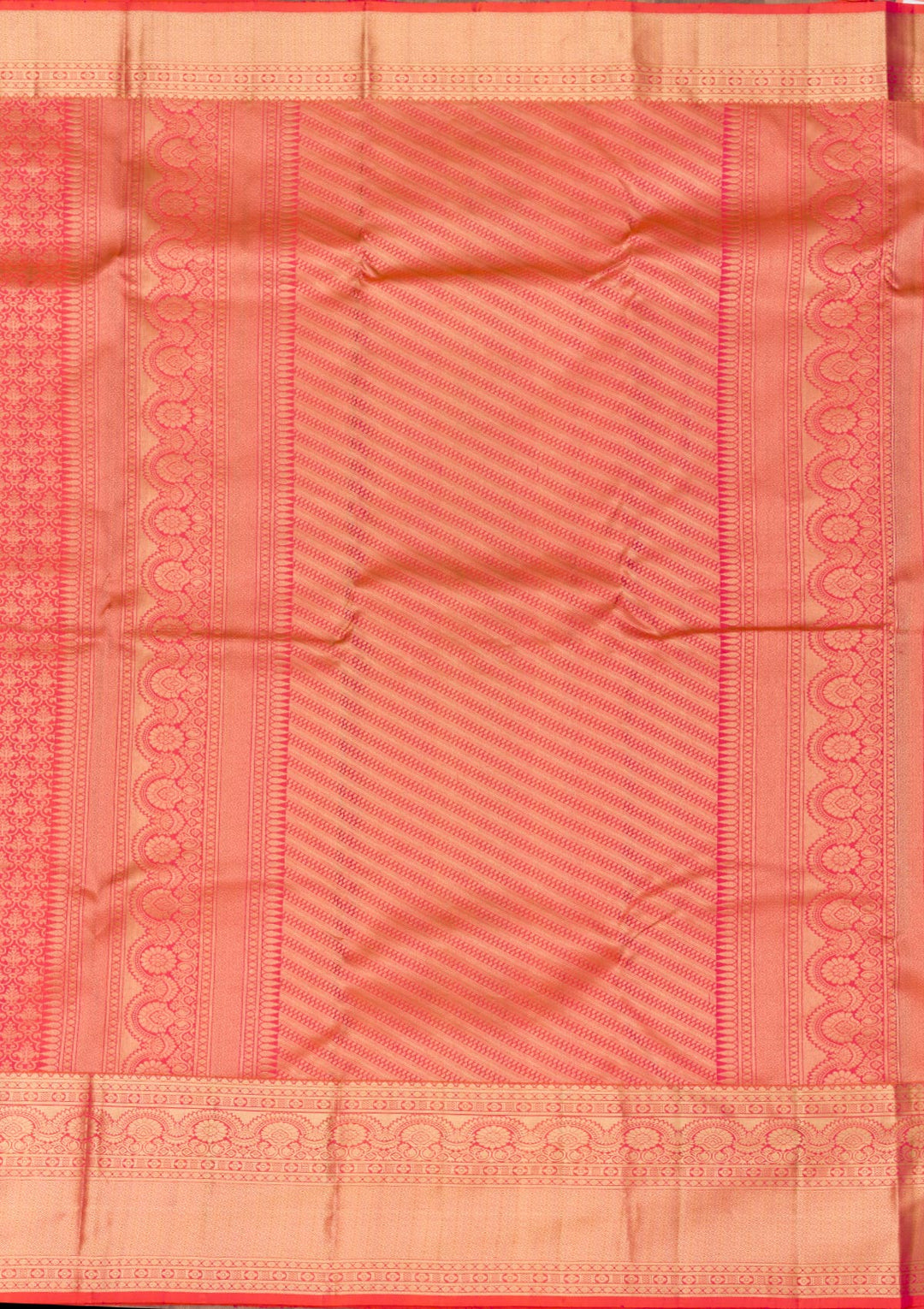 Orange Zariwork Pure Silk Saree