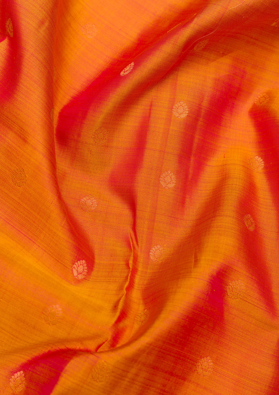 Orange Zariwork Kanjivaram Pure Silk Saree