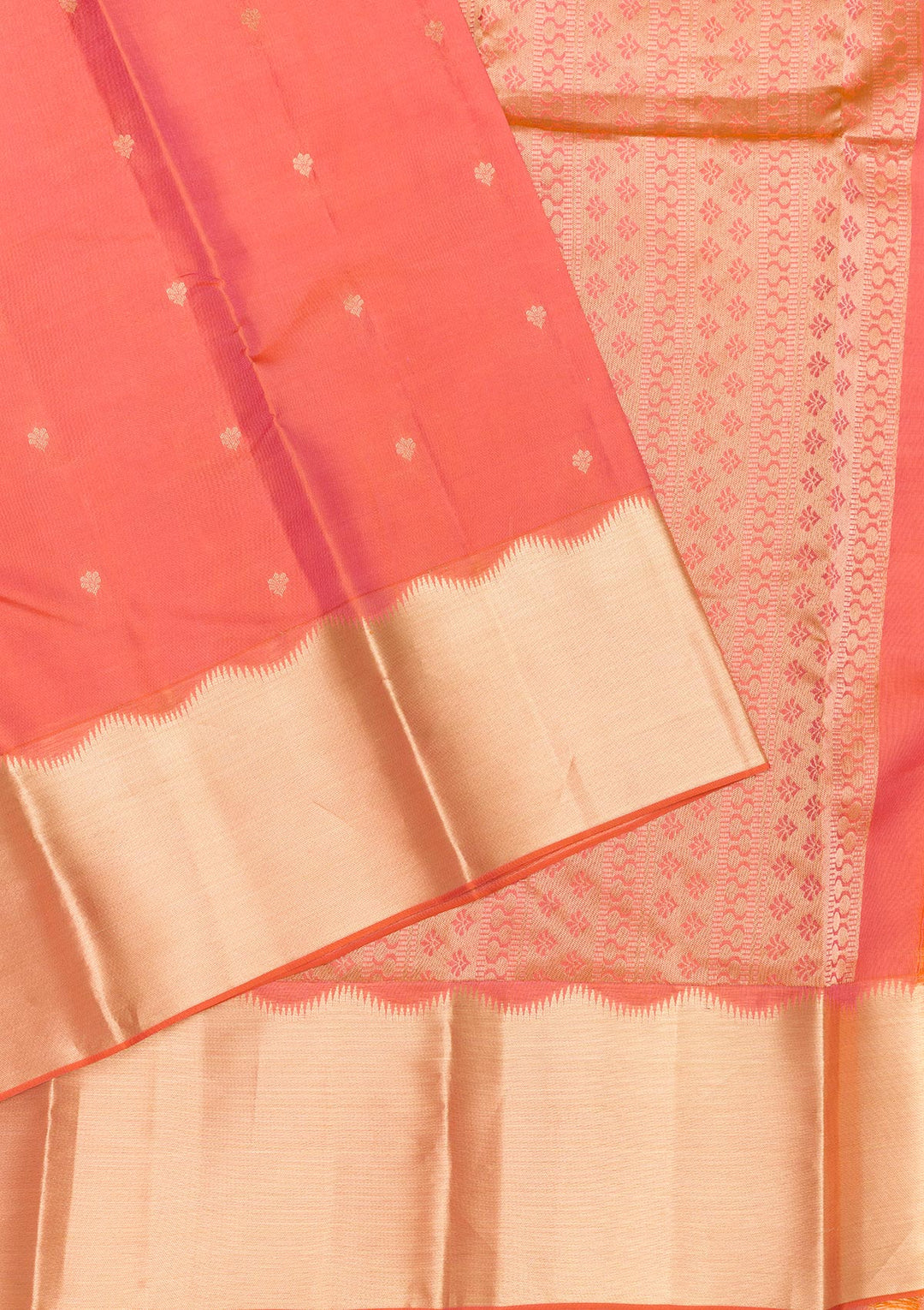 Orange Zariwork Pure Silk Saree