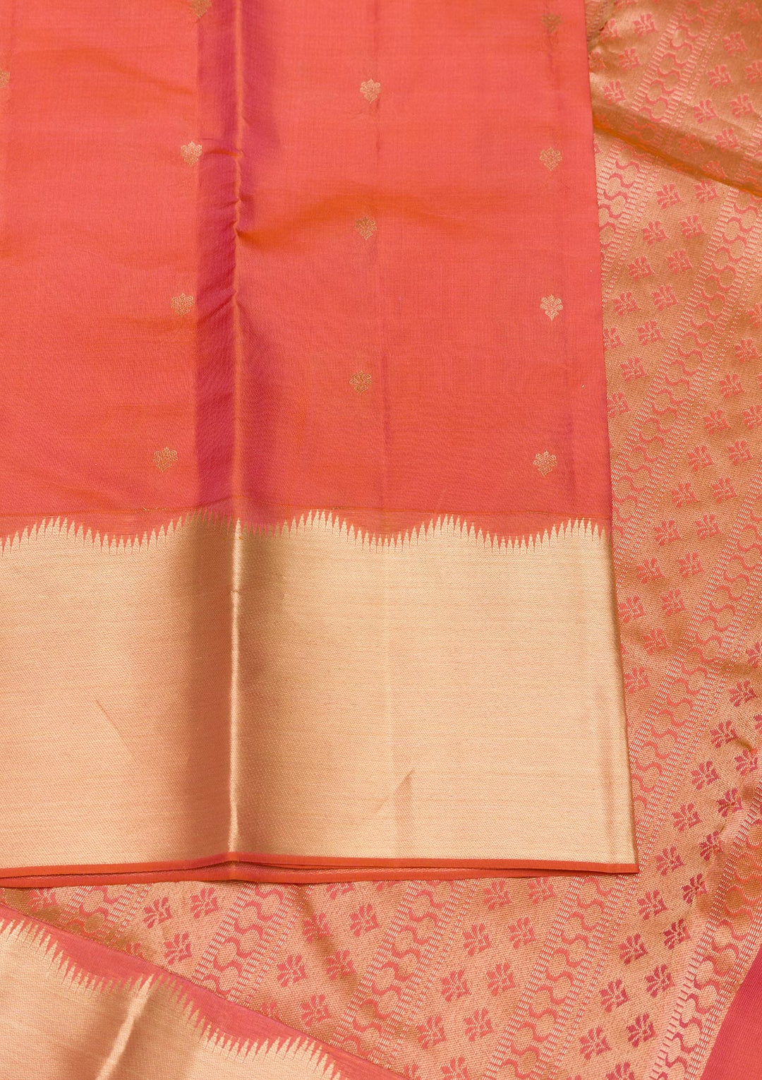 Orange Zariwork Pure Silk Saree