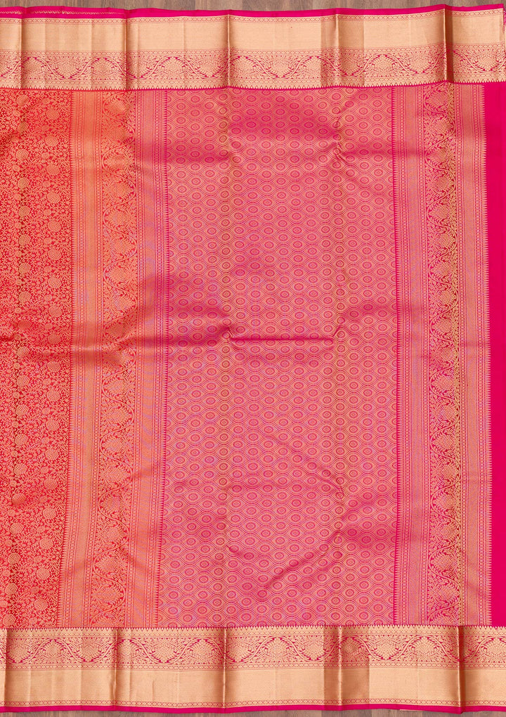 Orange Zariwork Pure Silk Saree