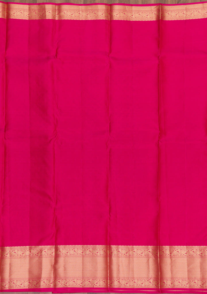 Orange Zariwork Banarasi Pure Silk Saree