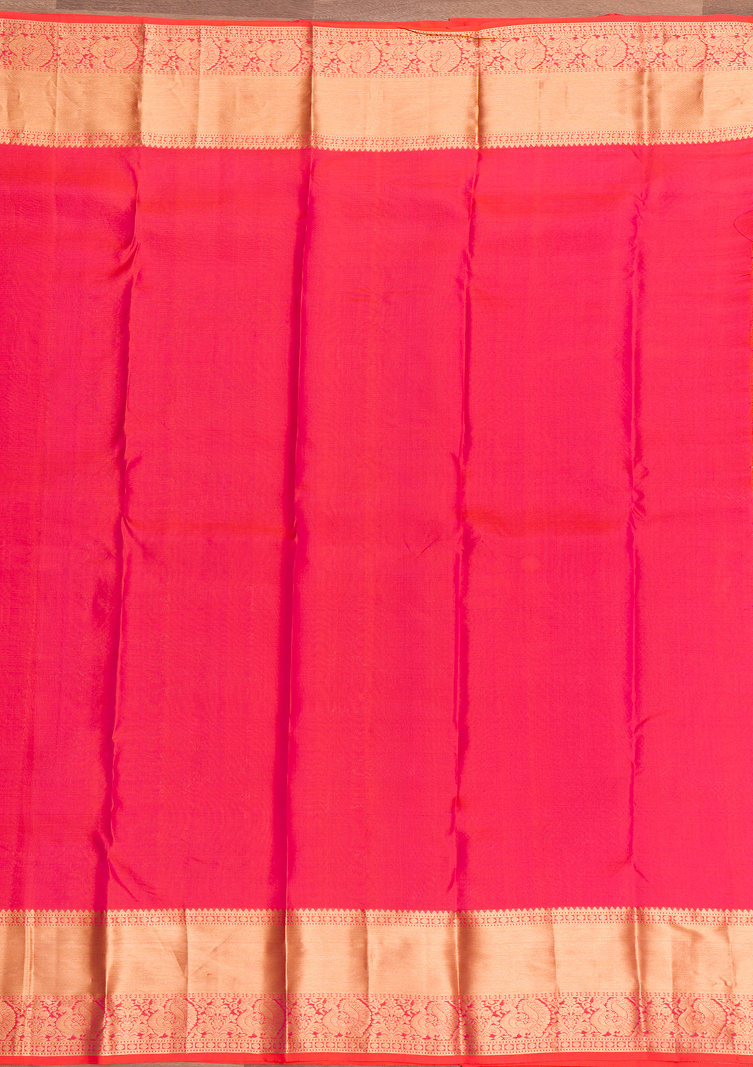 Orange Zariwork Pure Silk Saree-Koskii