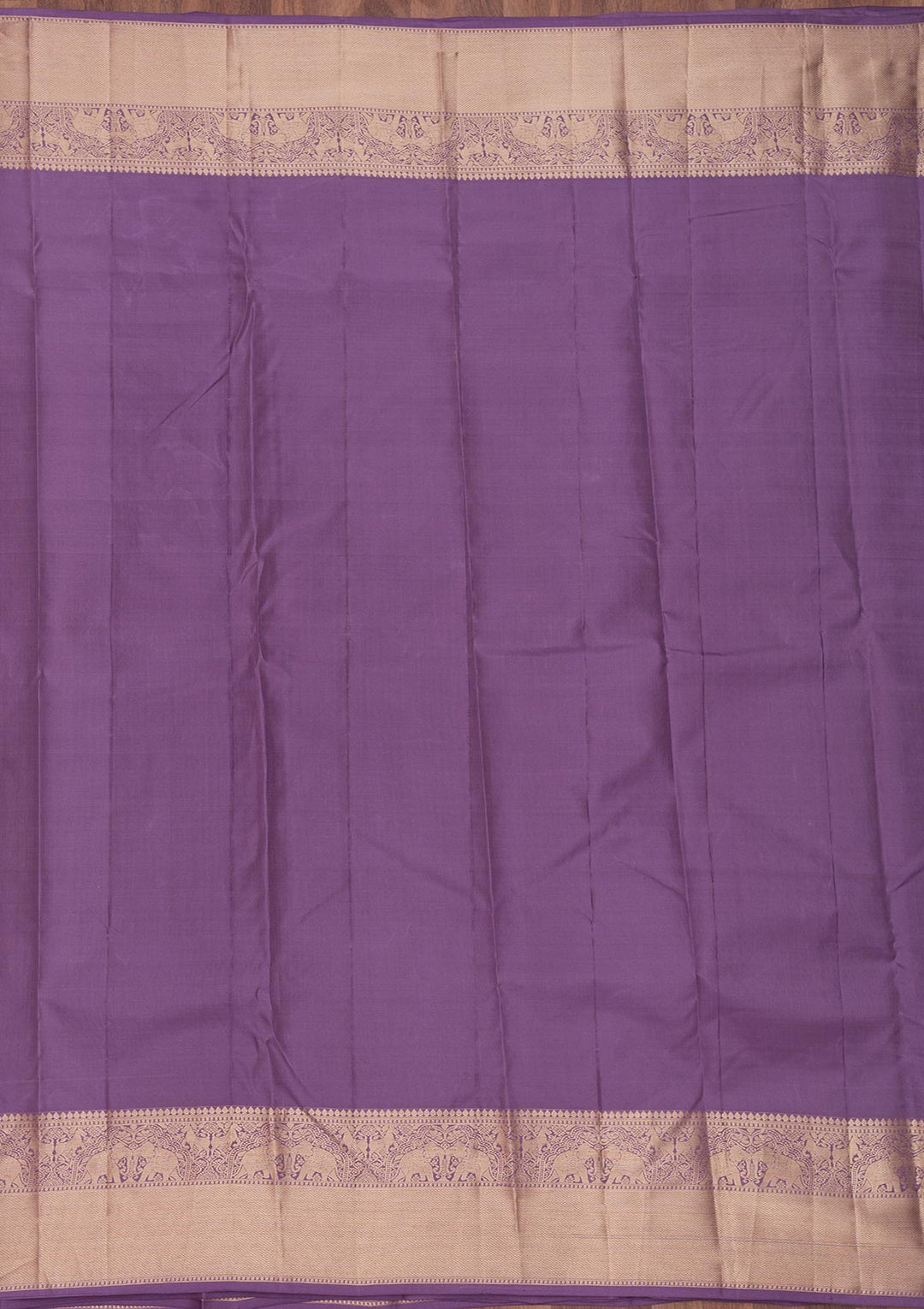 Mauve Zariwork Pure Silk Saree