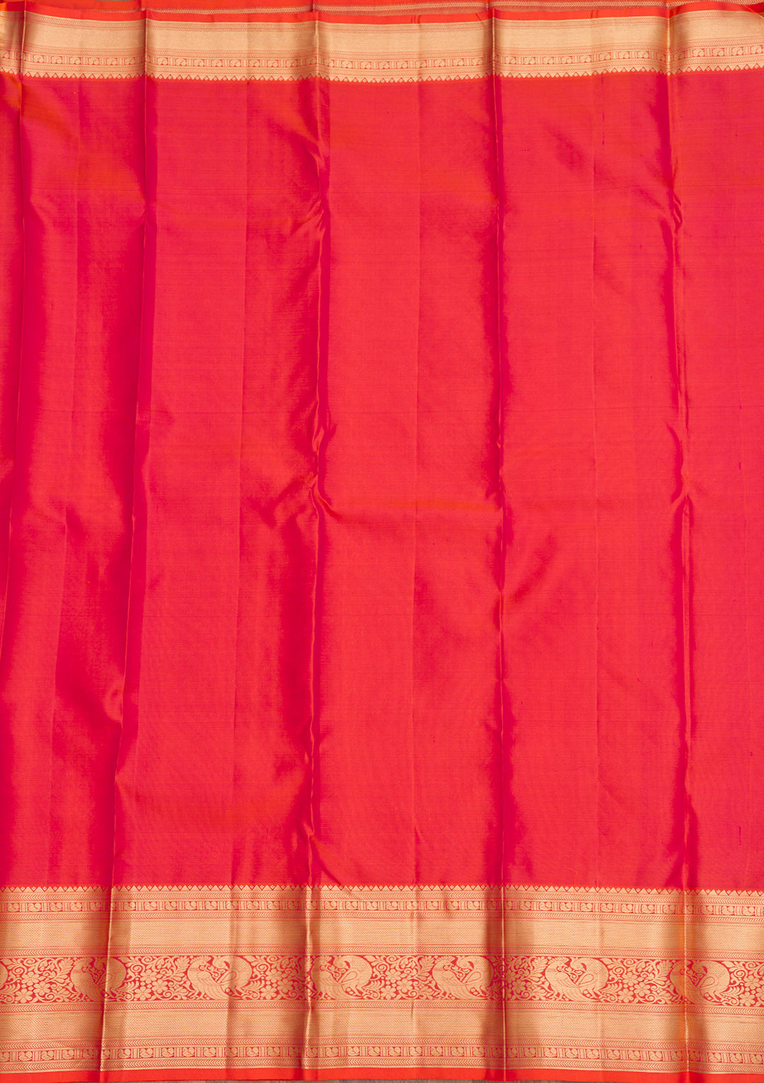 Orange Zariwork Pure Silk Saree