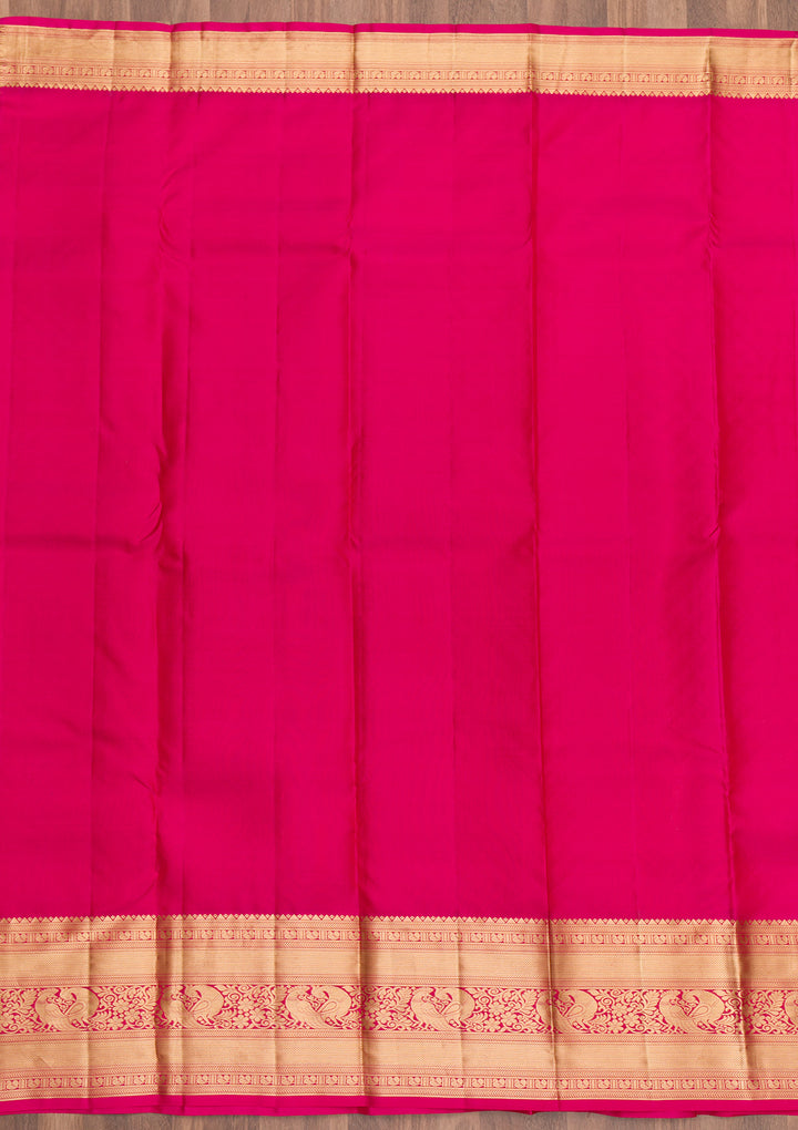 Orange Zariwork Banarasi Pure Silk Saree