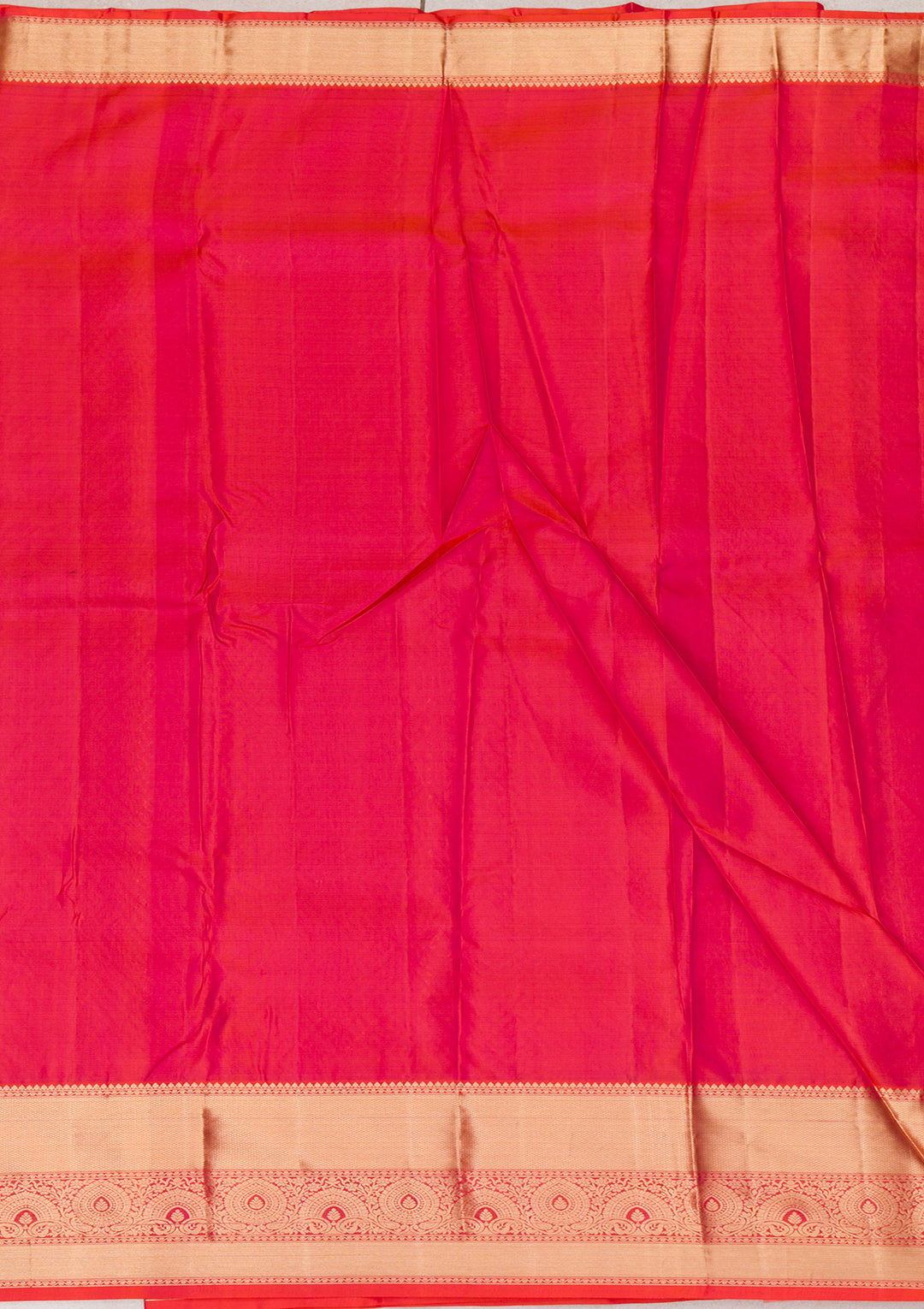 Orange Zariwork Kanjivaram Pure Silk Saree