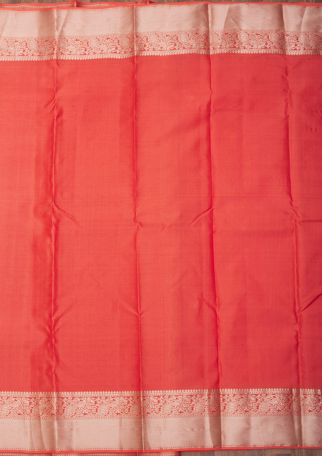 Orange Zariwork Pure Silk Saree