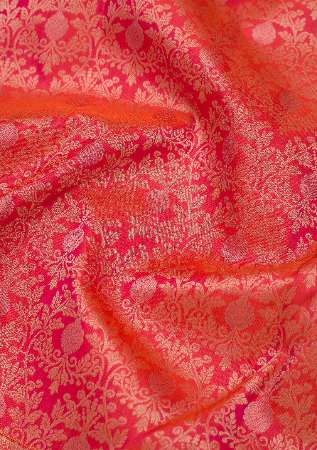Orange Zariwork Pure Silk Saree