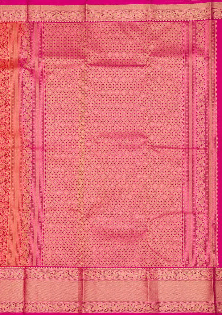 Orange Zariwork Pure Silk Saree