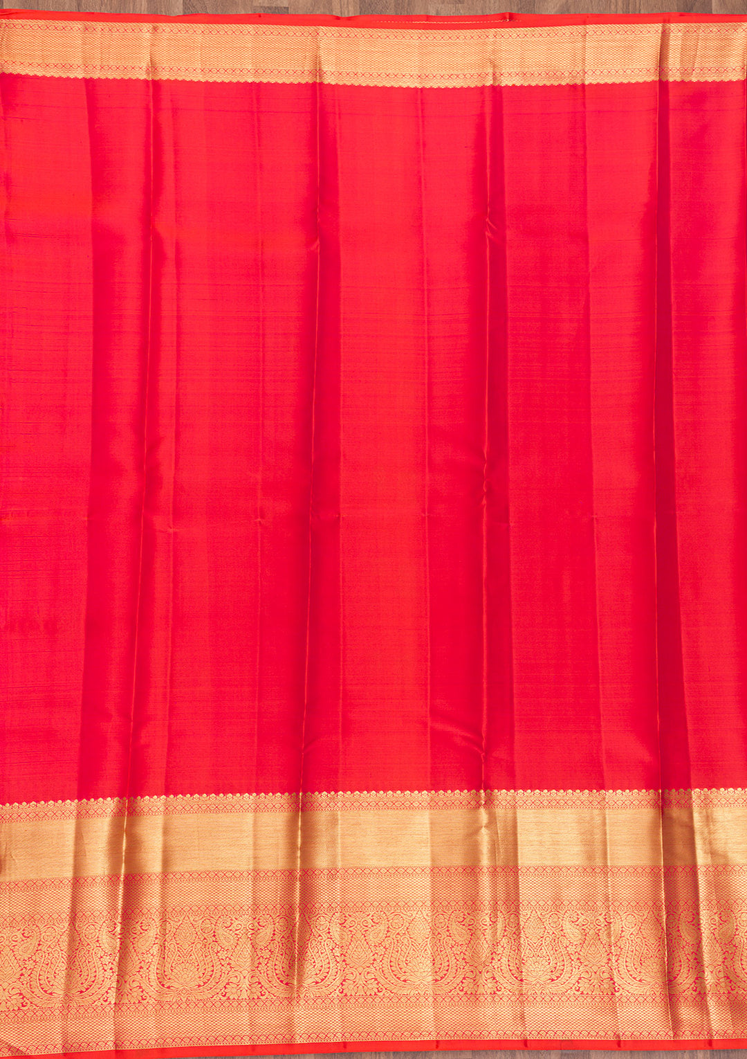 Orange Zariwork Kanjivaram Pure Silk Saree