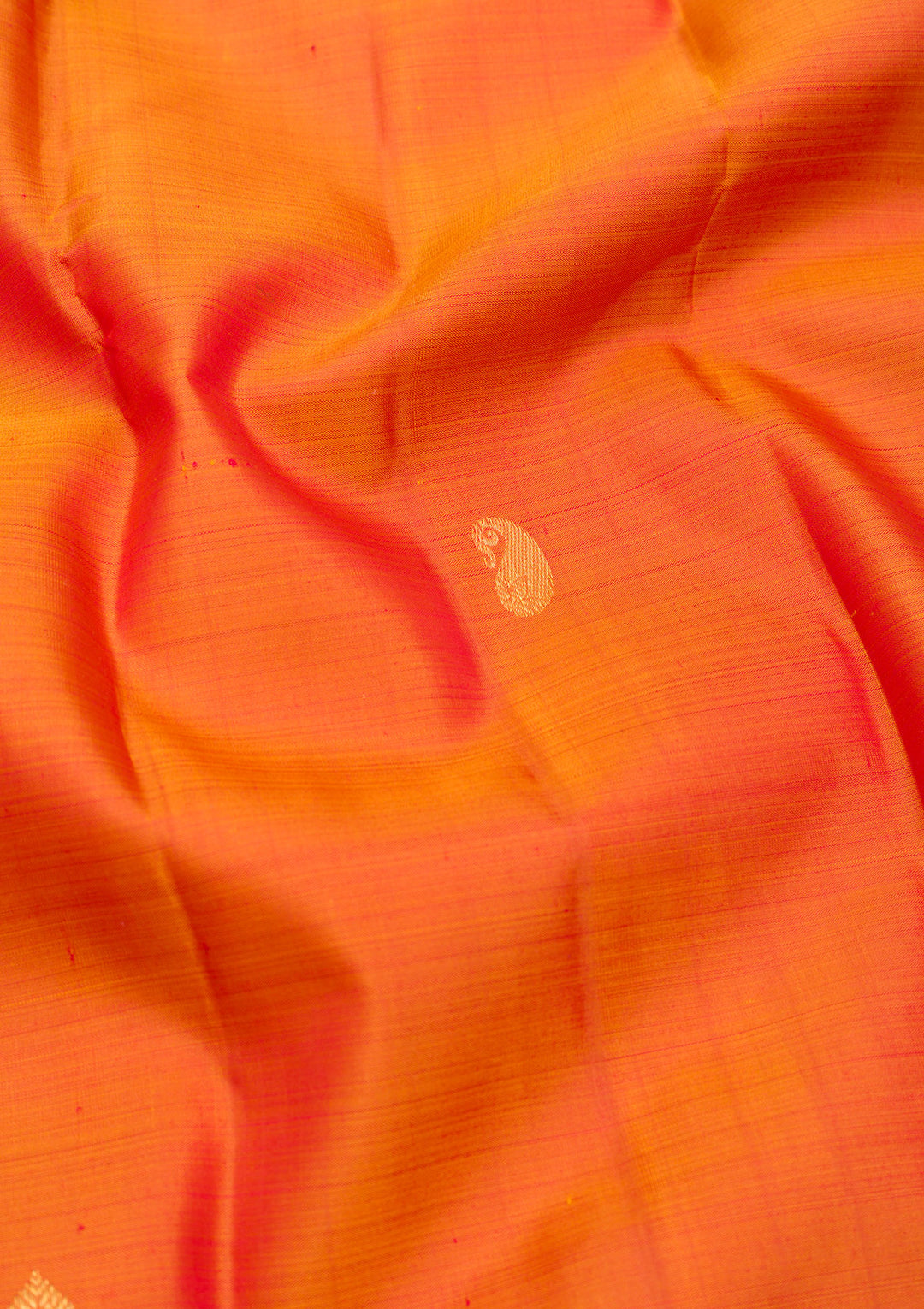 Orange Zariwork Pure Silk Saree
